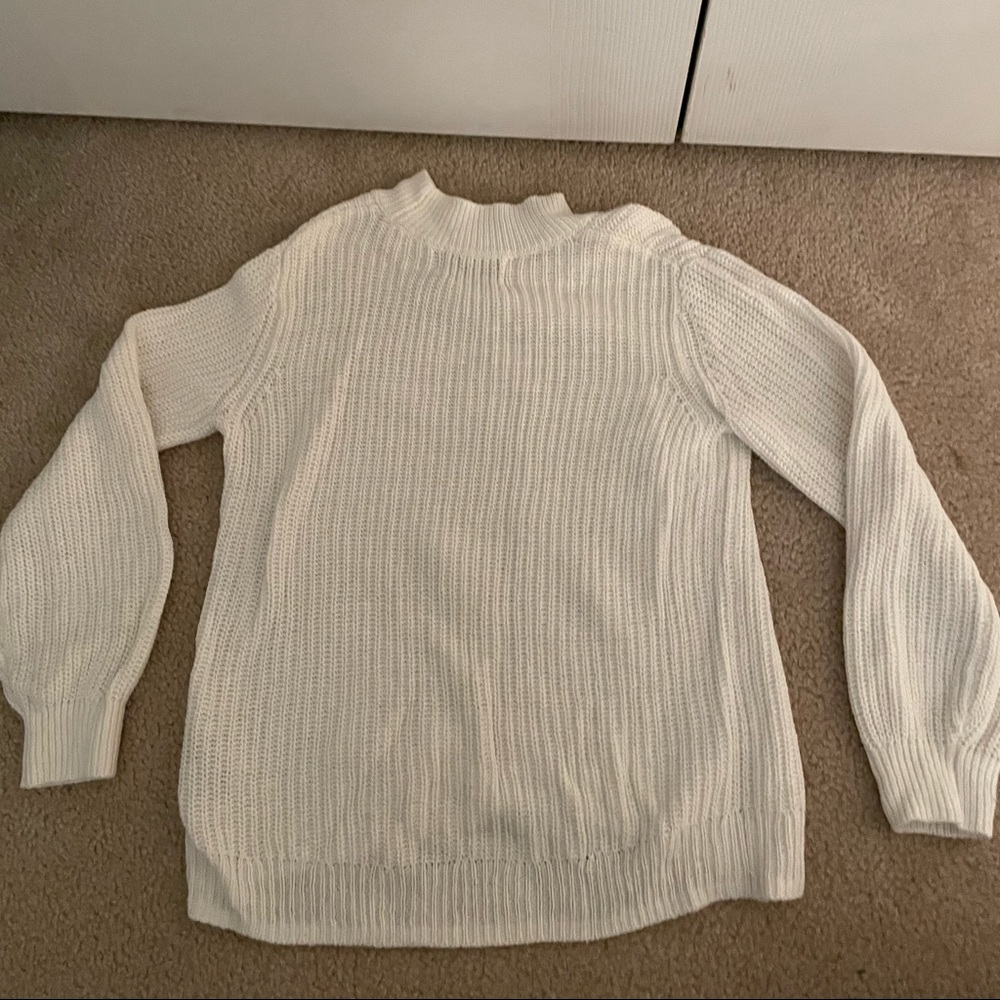 White Old Navy Knit Sweater